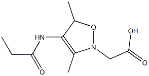 ethyl 2-(3,5-dimethylisoxazole-4-carboxamido)acetate 化学構造式