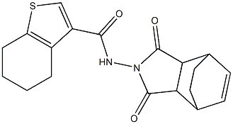 N-(1,3-dioxo-3a,4,7,7a-tetrahydro-1H-4,7-ethanoisoindol-2(3H)-yl)-4,5,6,7-tetrahydrobenzo[b]thiophene-3-carboxamide Structure