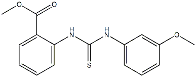 methyl 2-(3-(3-methoxyphenyl)thioureido)benzoate Struktur