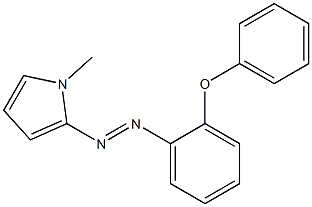 (E)-1-methyl-2-((2-phenoxyphenyl)diazenyl)-1H-pyrrole Structure