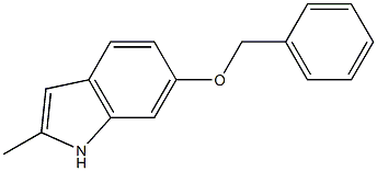 6-(benzyloxy)-2-methyl-1H-indole 化学構造式