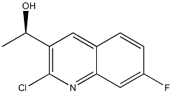 (R)-1-(2-chloro-7-fluoroquinolin-3-yl)ethanol Struktur