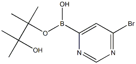 6-bromopyrimidin-4-ylboronic acid pinacol ester Structure