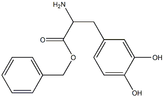 benzyl 2-amino-3-(3,4-dihydroxyphenyl)propanoate 结构式