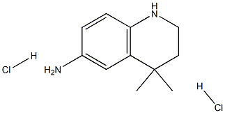 4,4-Dimethyl-1,2,3,4-tetrahydro-quinolin-6-ylamine dihydrochloride Structure