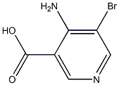 4-Amino-5-bromonicotinic acid 化学構造式