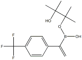 4-Trifluoromethyl-1-phenylvinylboronic acid pinacol ester 结构式