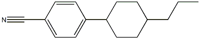 4-(4-propylcyclohexyl)benzonitrile 化学構造式