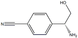 (R)-4-(1-amino-2-hydroxyethyl)benzonitrile,,结构式