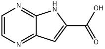 5H-pyrrolo[2,3-b]pyrazine-6-carboxylic acid Struktur