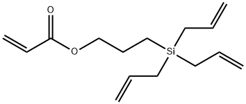 3-(三烯丙基硅烷基)丙烯酸丙酯 (含有稳定剂MEHQ) 结构式