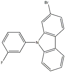 2-Bromo-9-(3-fluoro-phenyl)-9H-carbazole Structure