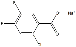 Sodium 2-chloro-4,5-difluorobenzoate Structure