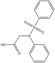 (Benzenesulfonyl-phenyl-amino)-acetic acid Structure