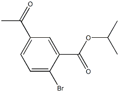 isopropyl 5-acetyl-2-bromobenzoate Structure