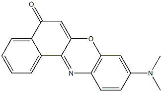 9-(dimethylamino)-5H-benzo[a]phenoxazin-5-one,,结构式