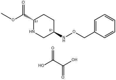 (2s,5r)-methyl 5-((benzyloxy)amino)piperidine-2-carboxylate oxalate, 1416134-74-1, 结构式