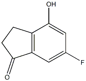 6-Fluoro-4-hydroxy-1-indanone Struktur