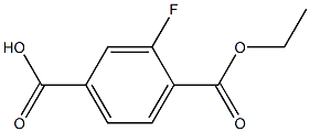 4-(乙氧羰基)-3-氟苯甲酸,2089319-87-7,结构式