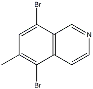 5,8-dibromo-6-methylisoquinoline Structure