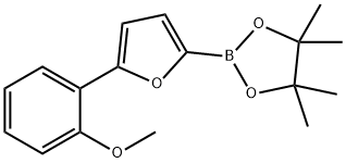 5-(2-Methoxyphenyl)furan-2-boronic acid pinacol ester,1402173-04-9,结构式