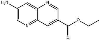 ethyl 7-amino-1,5-naphthyridine-3-carboxylate Struktur