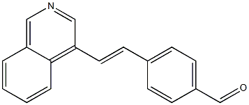 (E)-4-(2-(isoquinolin-4-yl)vinyl)benzaldehyde Struktur