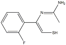 (E)-N'-((Z)-1-(2-fluorophenyl)-2-mercaptovinyl)acetimidamide|