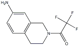 1-(7-amino-3,4-dihydroisoquinolin-2(1H)-yl)-2,2,2-trifluoroethanone Struktur