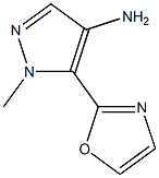 1-methyl-5-(oxazol-2-yl)-1H-pyrazol-4-amine,,结构式