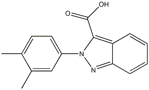 2-(3,4-dimethylphenyl)-2H-indazole-3-carboxylic acid Struktur