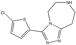 3-(5-chlorothiophen-2-yl)-6,7,8,9-tetrahydro-5H-[1,2,4]triazolo[4,3-d][1,4]diazepine Structure