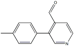 3-p-tolylisonicotinaldehyde Structure