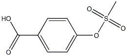 4-(methylsulfonyloxy)benzoic acid Struktur