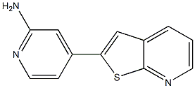 4-(thieno[2,3-b]pyridin-2-yl)pyridin-2-amine Structure