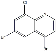 4,6-dibromo-8-chloroquinoline Struktur