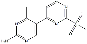 4'-methyl-2-(methylsulfonyl)-4,5'-bipyrimidin-2'-amine Structure