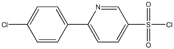 6-(4-chlorophenyl)pyridine-3-sulfonyl chloride,,结构式