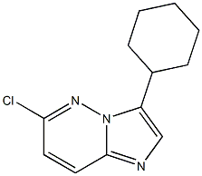 6-chloro-3-cyclohexylimidazo[1,2-b]pyridazine Struktur