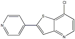 7-chloro-2-(pyridin-4-yl)thieno[3,2-b]pyridine Struktur