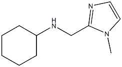 N-((1-methyl-1H-imidazol-2-yl)methyl)cyclohexanamine Struktur