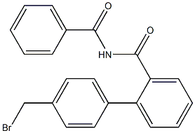 N-benzoyl-4'-(bromomethyl)biphenyl-2-carboxamide Struktur