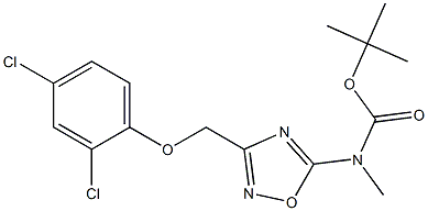 tert-butyl (3-((2,4-dichlorophenoxy)methyl)-1,2,4-oxadiazol-5-yl)methylcarbamate