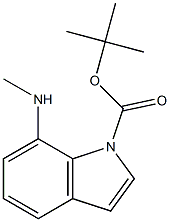 tert-butyl 7-(methylamino)-1H-indole-1-carboxylate Structure