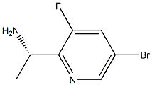 (S)-1-(5-BROMO-3-FLUOROPYRIDIN-2-YL)ETHANAMINE 结构式