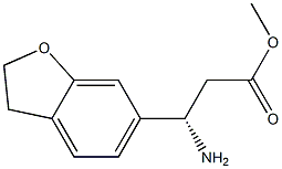 (S)-methyl 3-amino-3-(2,3-dihydrobenzofuran-6-yl)propanoate Struktur