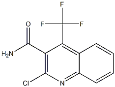 2-chloro-4-(trifluoromethyl)quinoline-3-carboxamide Struktur