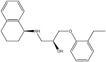 (S)-1-(2-Ethylphenoxy)-3-(((S)-1,2,3,4-tetrahydronaphthalen-1-yl)amino)propan-2-ol Structure