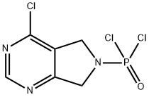 {4-chloro-5H,6H,7H-pyrrolo[3,4-d]pyrimidin-6-yl}phosphonoyl dichloride Structure