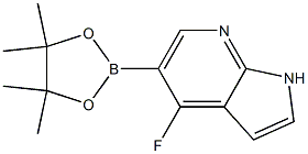 4-fluoro-5-(tetramethyl-1,3,2-dioxaborolan-2-yl)-1H-pyrrolo[2,3-b]pyridine, 2304635-17-2, 结构式